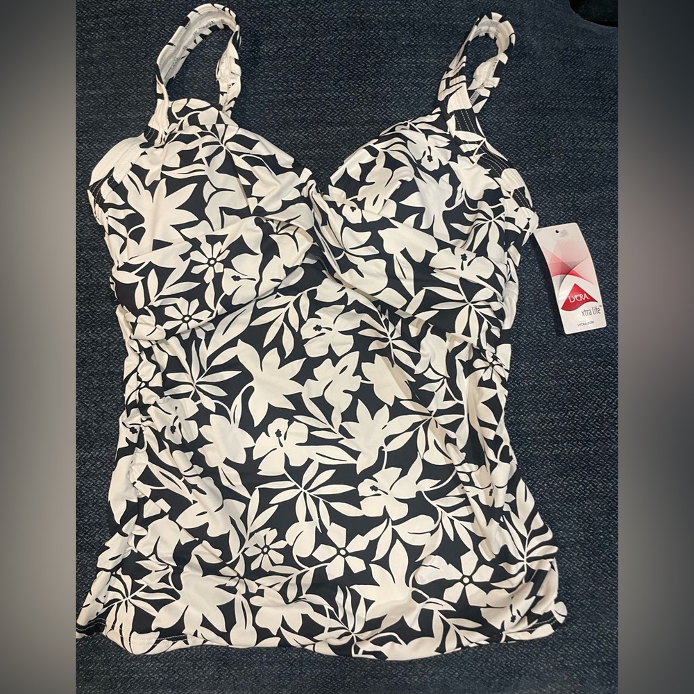 Lands End tankini swim top